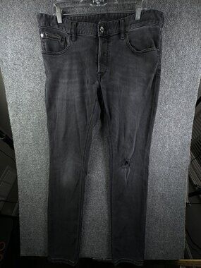 Just Cavalli Charcoal Wash Gray Denim Jean Size 36x34 Slim Designer Cotton Blend
